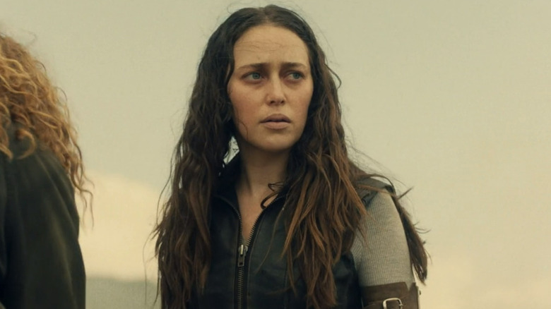 Alicia Clark staring with concern