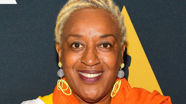 CCH Pounder smiles on the red carpet