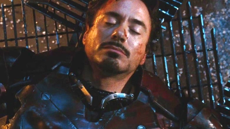 Tony Stark unconscious