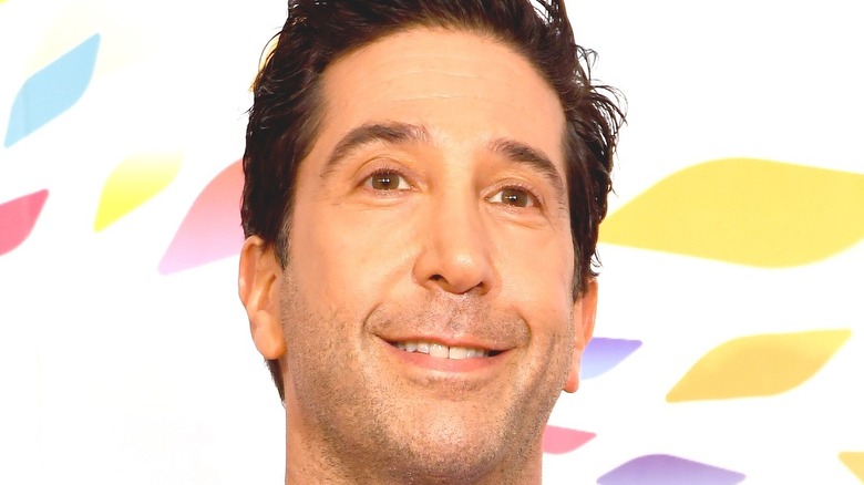 David Schwimmer looking beyond camera and smiling
