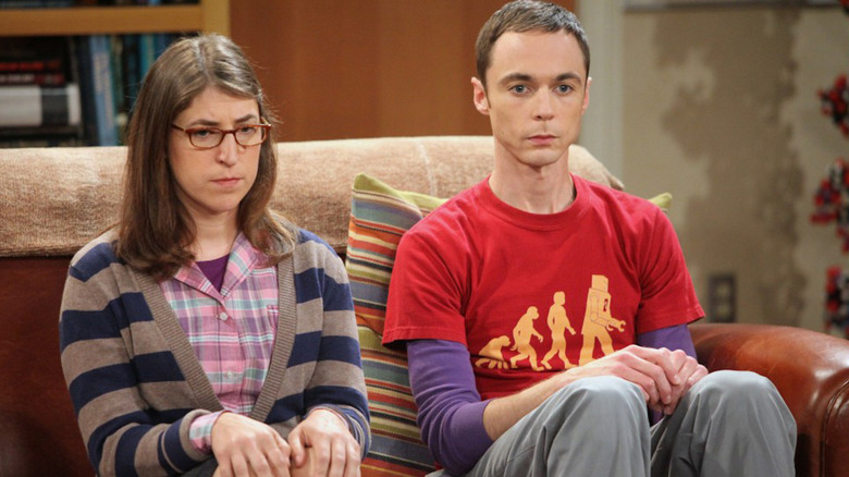 Amy and Sheldon serious